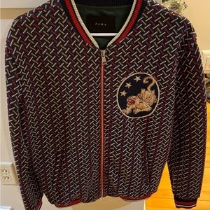 Zara jacquard style light jacket